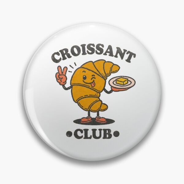 Item preview, Croissant Club Funny Retro Bakery Foodie designed and sold by Gbriel3.