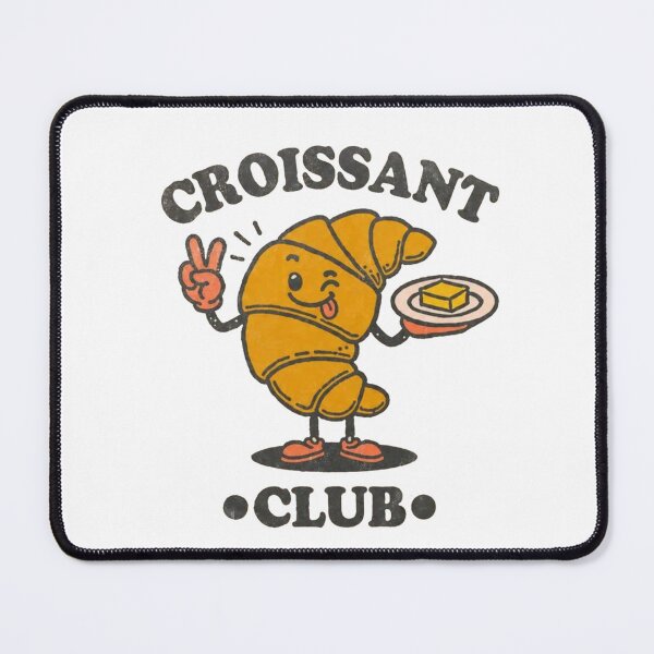 Item preview, Croissant Club Funny Retro Bakery Foodie designed and sold by Gbriel3.