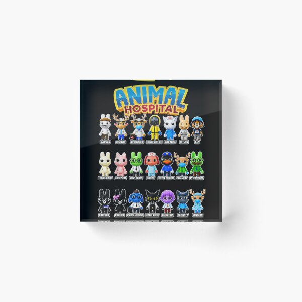 Item preview, Animal Hospital Characters Funny Gaming Parody Pop Culture Meme Character Roster designed and sold by NgumohaLanke.
