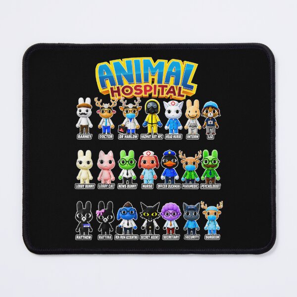 Item preview, Animal Hospital Characters Funny Gaming Parody Pop Culture Meme Character Roster designed and sold by NgumohaLanke.