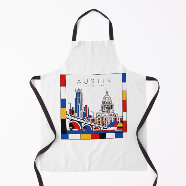 Item preview, Austin Mondrian style poster 3D designed and sold by CMYKStudio.