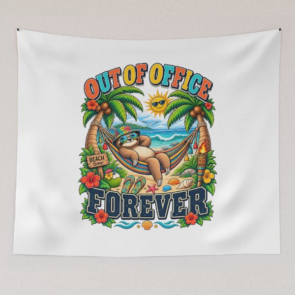 Item preview, Out of Office Forever T-Shirt, Retirement Gift Shirt for Coworker, Vacation Humor Graphic, Funny Retirement Unisex classic tee designed and sold by Merchall  store.