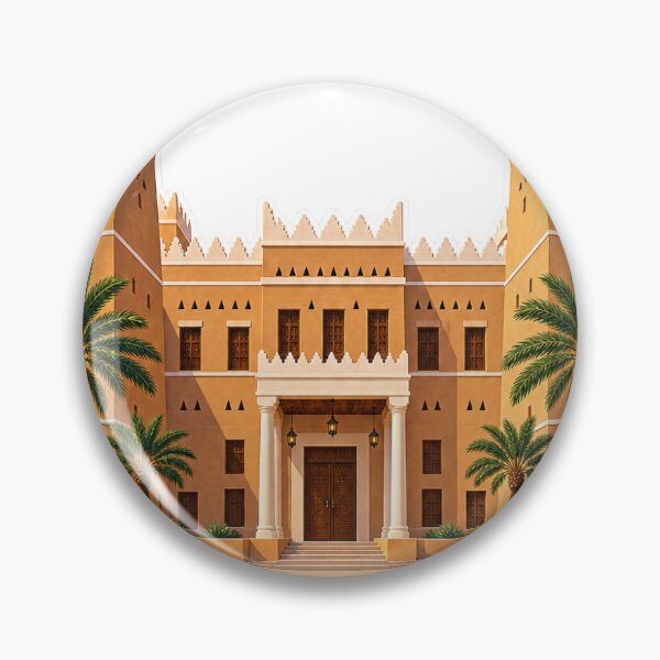 Item preview, Al Murabba Palace Riyadh Saudi Arabia | Najdi Heritage Landmark designed and sold by DesertInkArt.