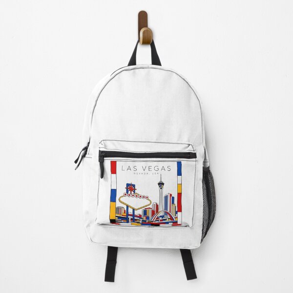 Item preview, Las Vegas Mondrian style poster 3D designed and sold by CMYKStudio.