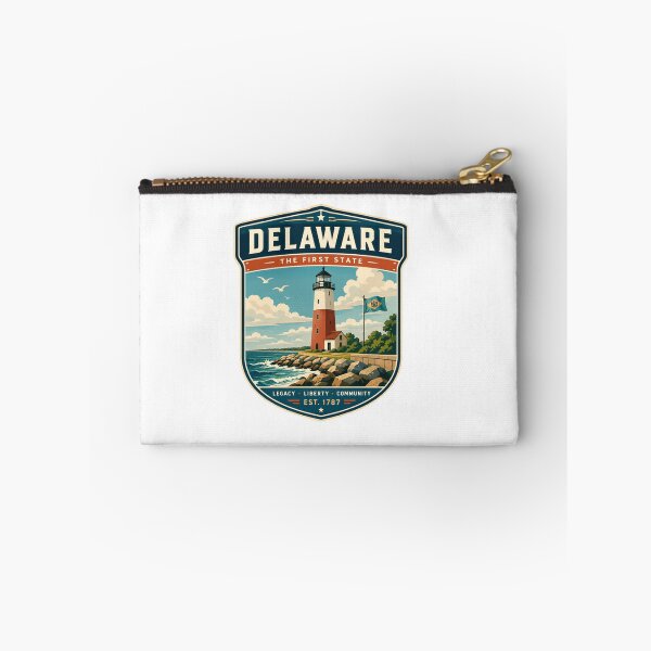 Item preview, Delaware The First State State Pride Lighthouse Est 1787 designed and sold by Simsimah26Parks.