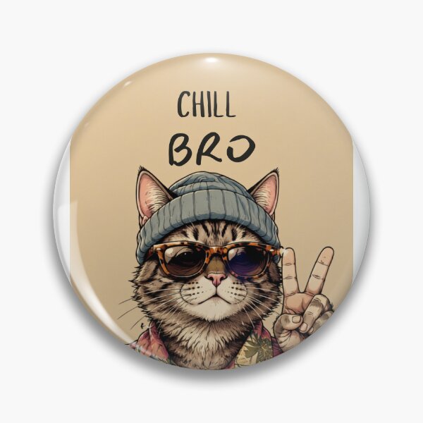 Item preview, Funny Cat Chill Bro Hawaiian designed and sold by WelLarsDigitals.