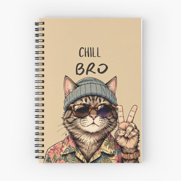 Item preview, Funny Cat Chill Bro Hawaiian designed and sold by WelLarsDigitals.