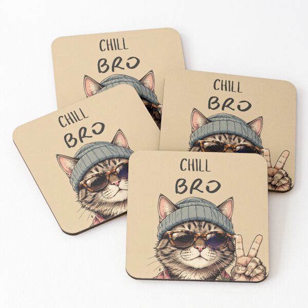Item preview, Funny Cat Chill Bro Hawaiian designed and sold by WelLarsDigitals.