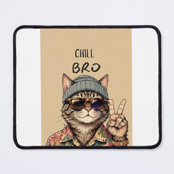 Item preview, Funny Cat Chill Bro Hawaiian designed and sold by WelLarsDigitals.
