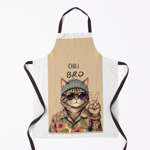 Item preview, Funny Cat Chill Bro Hawaiian designed and sold by WelLarsDigitals.