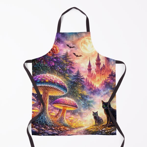 Item preview, Enchanted Forest with Glowing Cats designed and sold by cuprum.