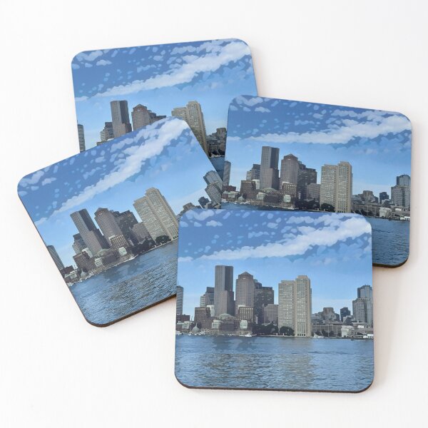 Item preview, Boston Skyline from Water Taxi designed and sold by BGGretchen.