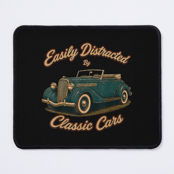 Item preview, Funny Easily Distracted By Classic Cars Vintage Retro Car Guy designed and sold by NgumohaLanke.