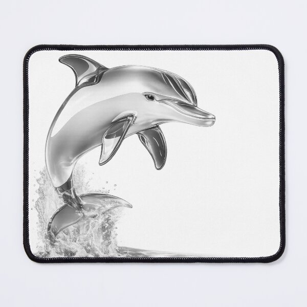Item preview, Graceful Dolphin Jump Ocean Wildlife Art designed and sold by GRFORA.