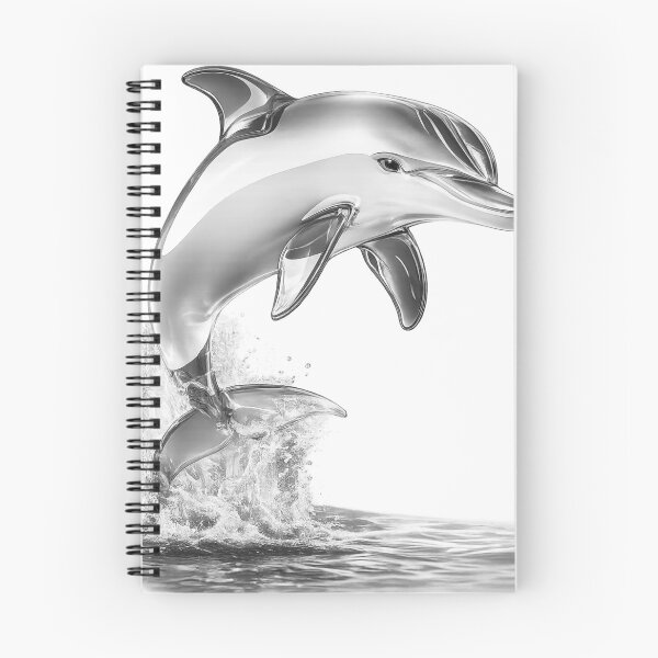 Item preview, Graceful Dolphin Jump Ocean Wildlife Art designed and sold by GRFORA.
