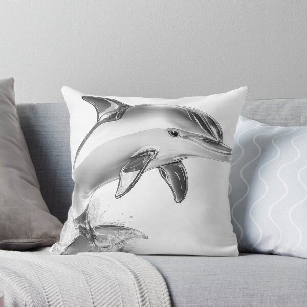 Item preview, Graceful Dolphin Jump Ocean Wildlife Art designed and sold by GRFORA.