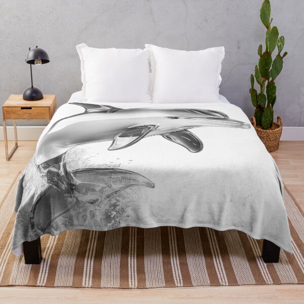 Item preview, Graceful Dolphin Jump Ocean Wildlife Art designed and sold by GRFORA.