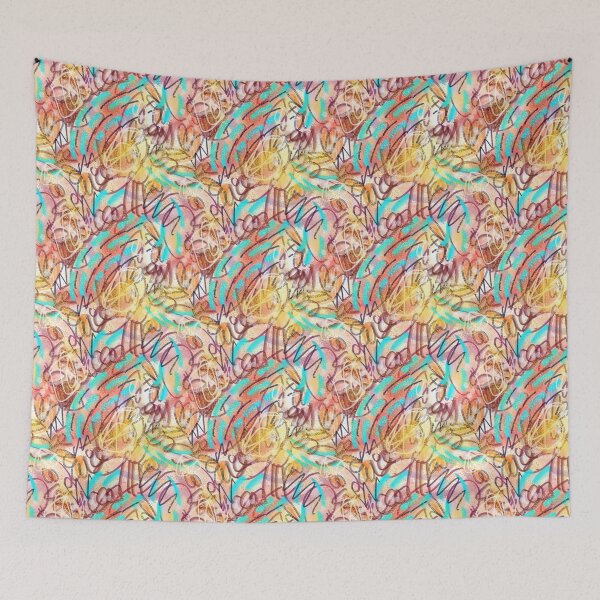 Item preview, Radiant Abstract Seamless Pattern – Colorful Modern Art Design designed and sold by ElocinArtworks.