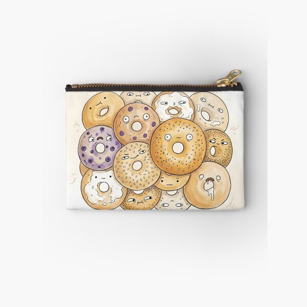 Item preview, Cute Bagels Pile Kawaii Bakery Food Illustration designed and sold by DuckOddity.