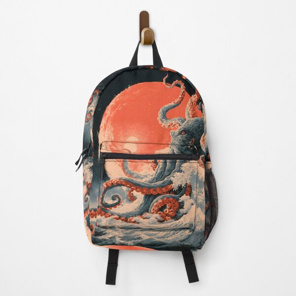 Item preview, Japanese Kraken Ukiyo-e – Giant Octopus Rising from the Waves designed and sold by GrinGalore.