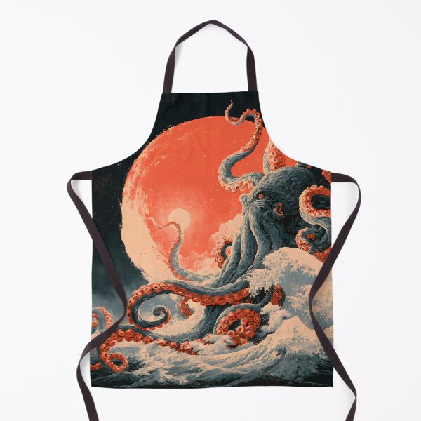 Item preview, Japanese Kraken Ukiyo-e – Giant Octopus Rising from the Waves designed and sold by GrinGalore.