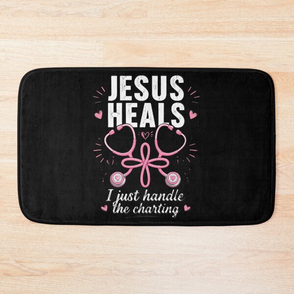 Item preview, Jesus Heals I Just Handle The Charting Nurse designed and sold by aox-cc-3oy.