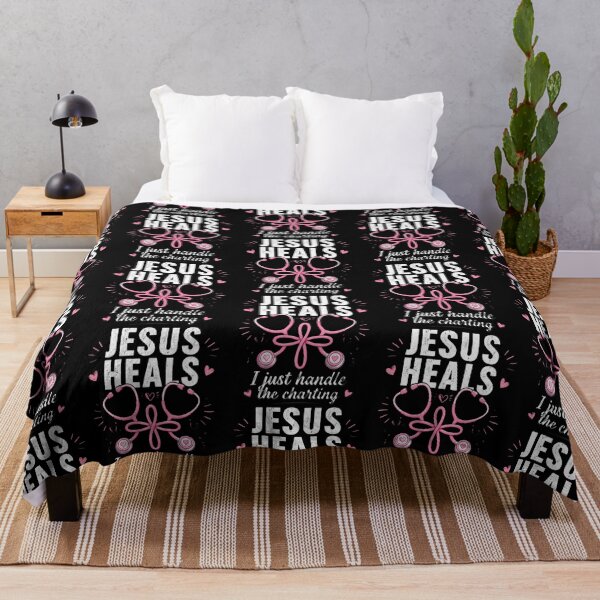 Item preview, Jesus Heals I Just Handle The Charting Nurse designed and sold by aox-cc-3oy.