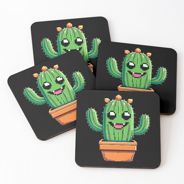 Item preview, Cactus monster gameboy pixel art designed and sold by RAMemory.
