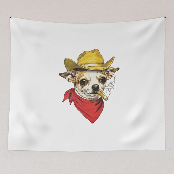 Item preview, Cowboy Chihuahua Funny Western Dog Vintage designed and sold by Gbriel3.