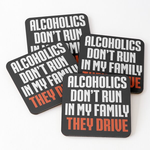 Item preview, alcoholics don't run designed and sold by CanvasRebel.