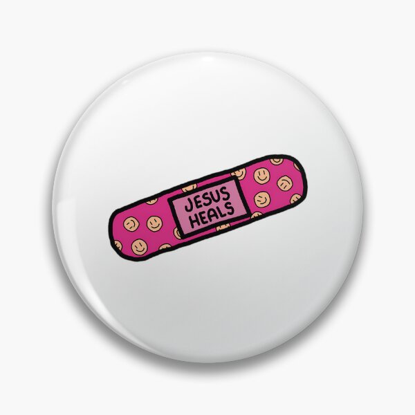 Item preview, Jesus Heals Plaster Smiley Face Christian  designed and sold by aox-cc-3oy.
