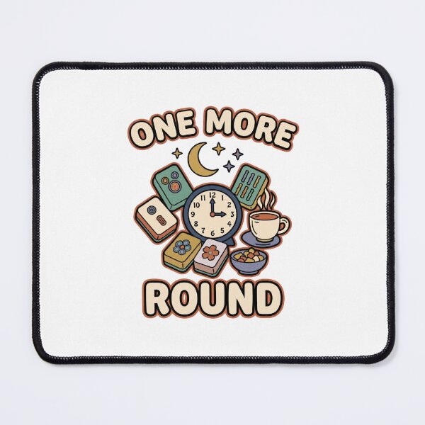 Item preview, One More Round Funny Mahjong Night designed and sold by GoofyShopp.