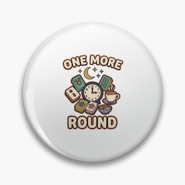Item preview, One More Round Funny Mahjong Night designed and sold by GoofyShopp.