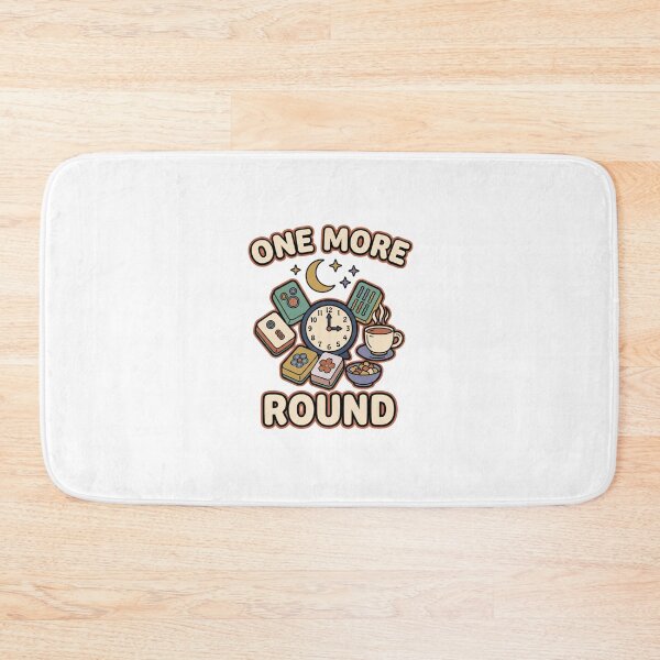 Item preview, One More Round Funny Mahjong Night designed and sold by GoofyShopp.