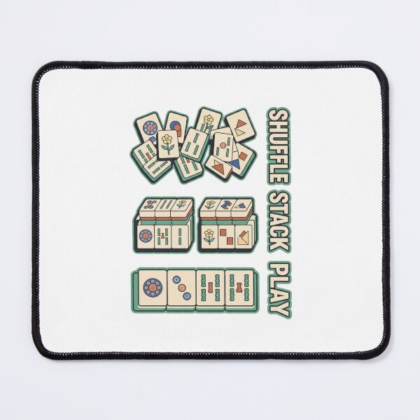 Item preview, Shuffle Stack Play Minimal Mahjong designed and sold by GoofyShopp.