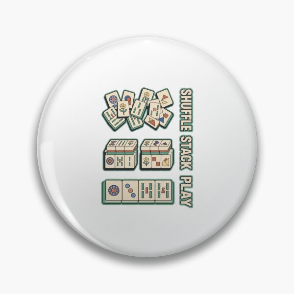 Item preview, Shuffle Stack Play Minimal Mahjong designed and sold by GoofyShopp.