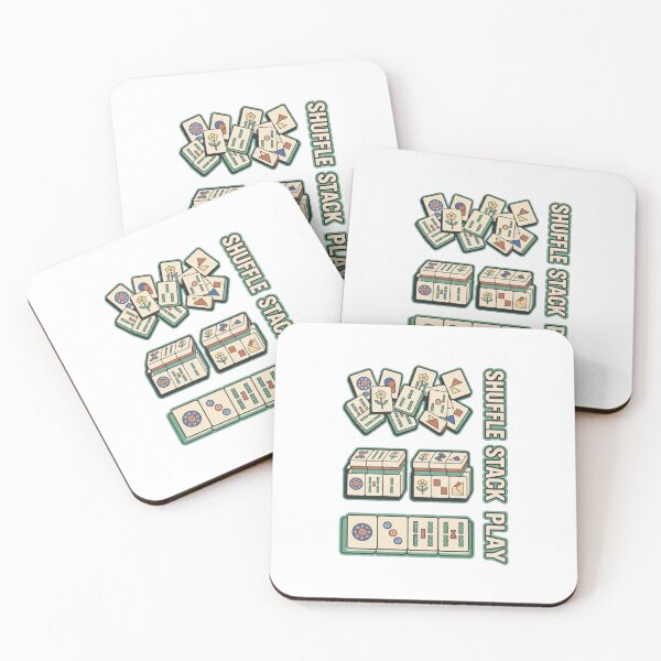 Item preview, Shuffle Stack Play Minimal Mahjong designed and sold by GoofyShopp.