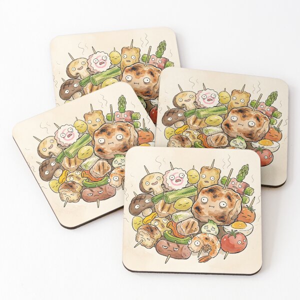 Item preview, Cute Yakitori Skewers Kawaii Street Food Illustration designed and sold by DuckOddity.