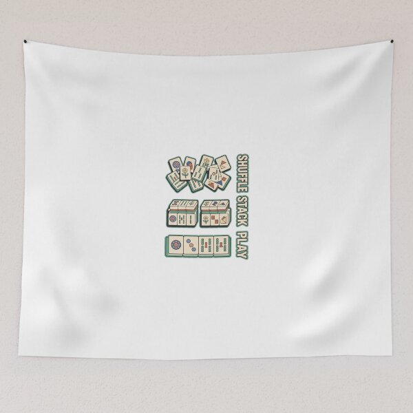 Item preview, Shuffle Stack Play Minimal Mahjong designed and sold by GoofyShopp.