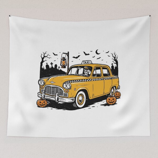 Item preview, Halloween Skeleton Taxi Driver T-shirt, Funny Cab Driver Gift, Spooky Halloween Graphic Tee, Funny Skeleton Driver Gift, Horror Graphic Tee designed and sold by Merchall  store.