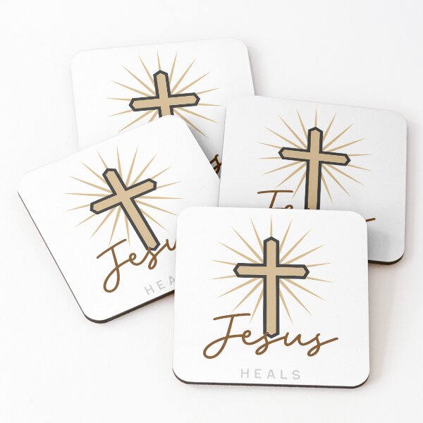 Item preview, Jesus Heals With Glowing Cross designed and sold by aox-cc-3oy.