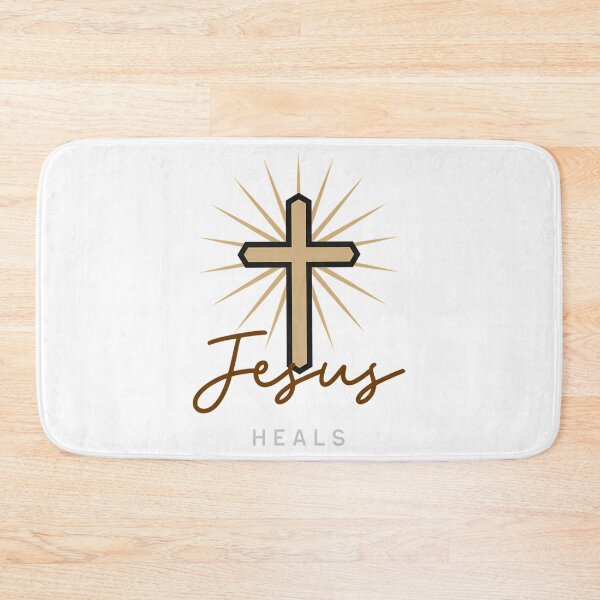Item preview, Jesus Heals With Glowing Cross designed and sold by aox-cc-3oy.