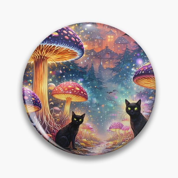 Item preview, Enchanted Forest with Black Cats designed and sold by cuprum.