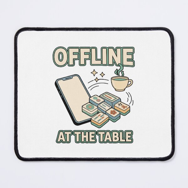 Item preview, Offline at the Table Mahjong Night designed and sold by GoofyShopp.