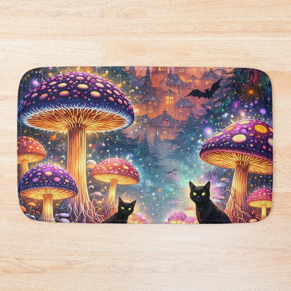 Item preview, Enchanted Forest with Black Cats designed and sold by cuprum.
