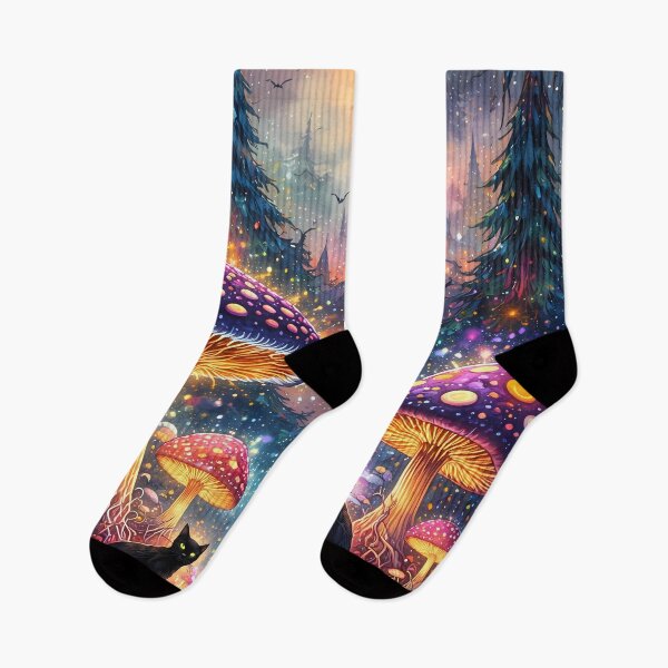 Item preview, Enchanted Forest with Black Cats designed and sold by cuprum.