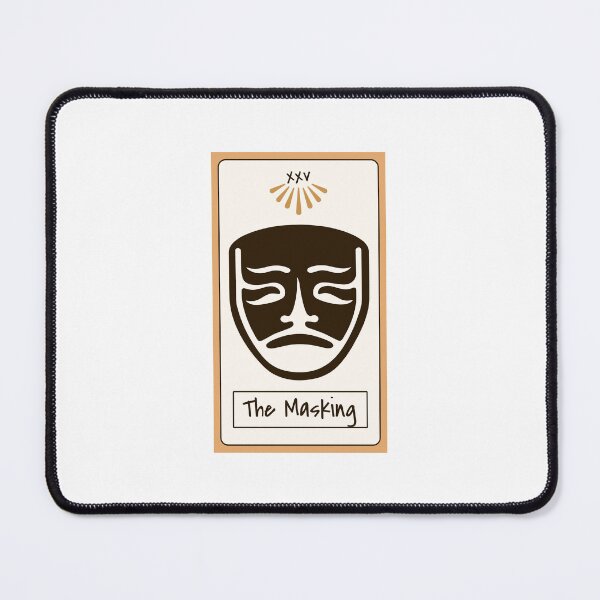 Item preview, The Masking Mystic Card Art – Dark Mask Illustration Design designed and sold by lenalenspod.
