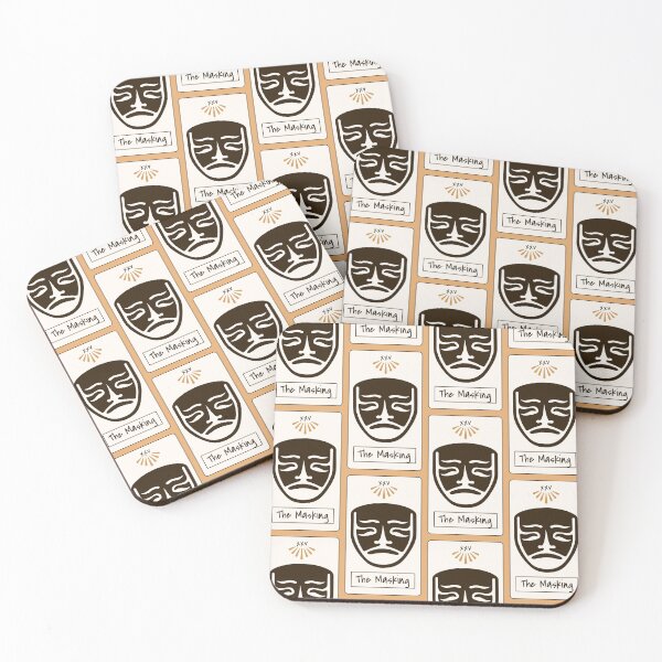 Item preview, The Masking Mystic Card Art – Dark Mask Illustration Design designed and sold by lenalenspod.