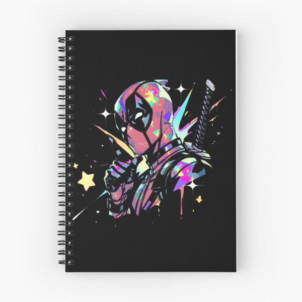 Item preview, Retrato de Deadpool con grafiti neón designed and sold by Jermaine Dixon.