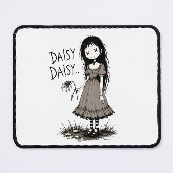 Item preview, Daisy Daisy Gothic Doll Art designed and sold by Echoes of Lion Studio.